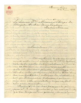 Carta dirigida al Card. Cagliero de José de Bialostocki (30-1-1899)
