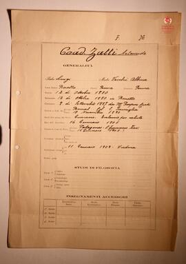Ficha Salesiana Generalitá de A. Zatti