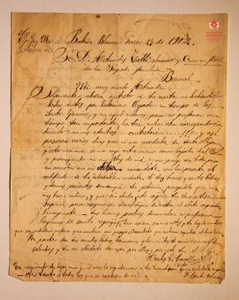 Pedido de admisión del Padre Cavalli 27-01-1902
