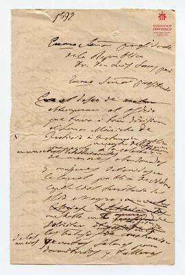Cartas suyas al Presidente de la República, Luis Sáenz Peña (1892)