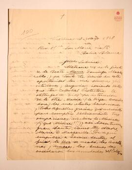Carta a Sor María Zatti 13-05-1948