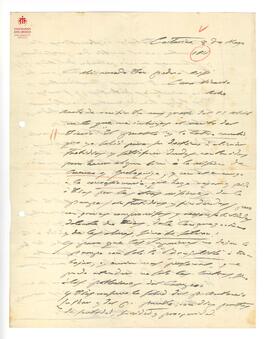 Carta manuscrita de Cagliero a Orsi, 1911