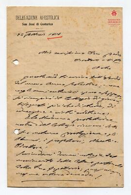 Carta de Mons. Cagliero a Don Orsi (25-2-1914)