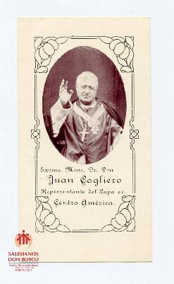 Estampita de Cardenal Cagliero