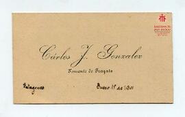 Tarjetas y notas autógrafas con saludos diversos