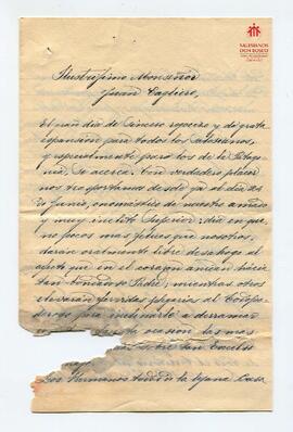 Carta a Mons. Cagliero de remitentes varios (12-6-1901)