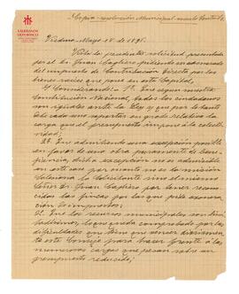 Copia de resolución municipal rechazando pedido (18-5-1896)