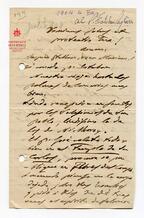 Carta del Card. Cagliero a P. Pagliere (agregado), con fecha incompleta