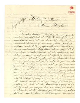 Correspondencia al Card. Cagliero de Ramón Quesada (26-11-...)