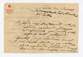 Carta suya al Mtro. De Justicia y Culto y de Obras Públicas (29-4-1895)