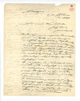 Carta manuscrita de Cagliero a Pagliere, 1909
